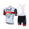 Conjunto Maillot + Culotte Corto con tirantes UAE Team Emirates 2021 N001